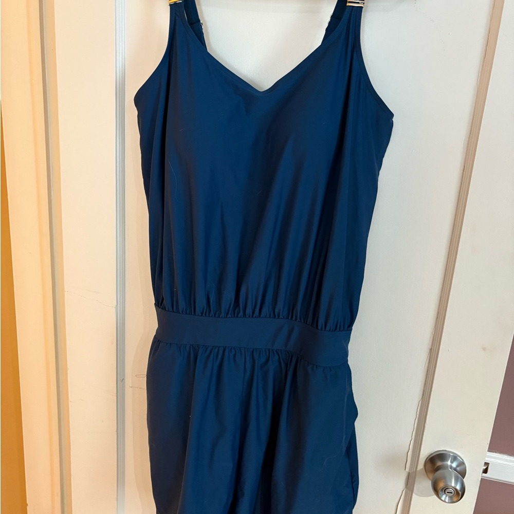 Bloomchic Navy Swim romper